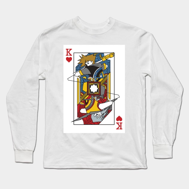 Kingdom Hearts - King of Hearts Long Sleeve T-Shirt by NerdGamePlus